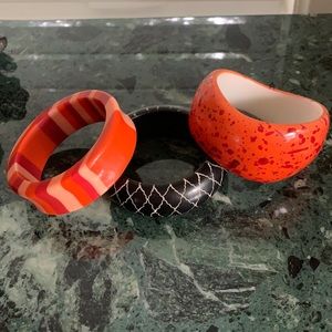 Combination vintage plastic bangles